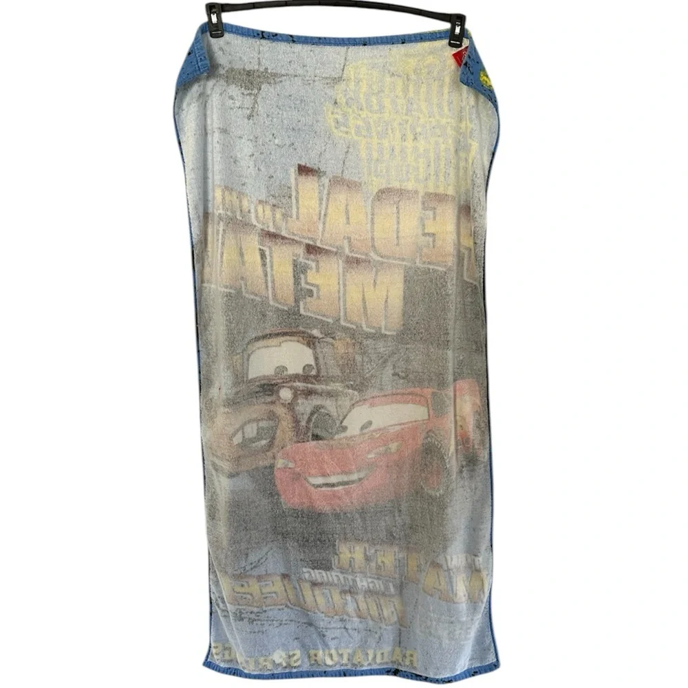 Disney Pixar Cars Lightning McQueen Mater Kids Bath Beach Towel Radiator Springs